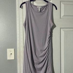 Melrose and Market Leith Ruched Body-Con Sleeveless Dress - Light Purple - MED